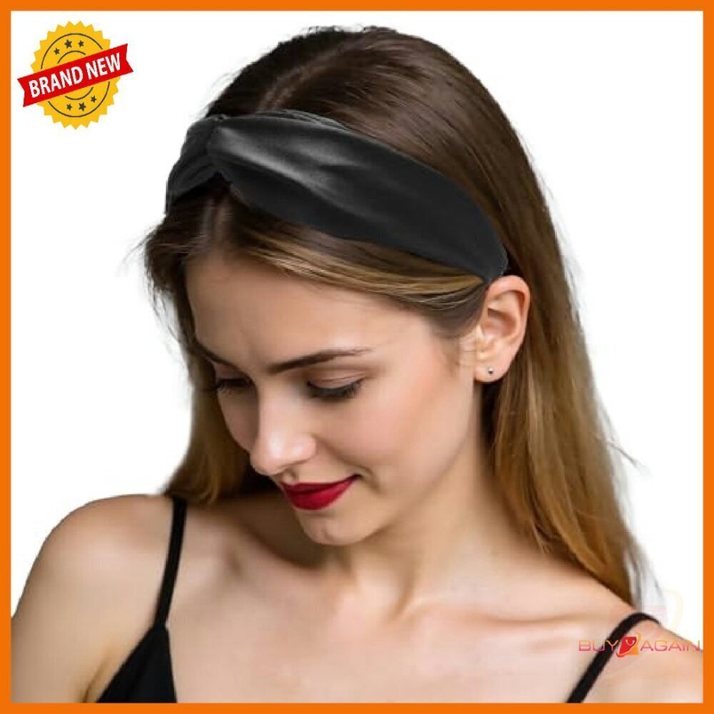 Mulberry Silk Headband Elastic Twist Knot Hair Accessory Women's - Picture 2 of 8